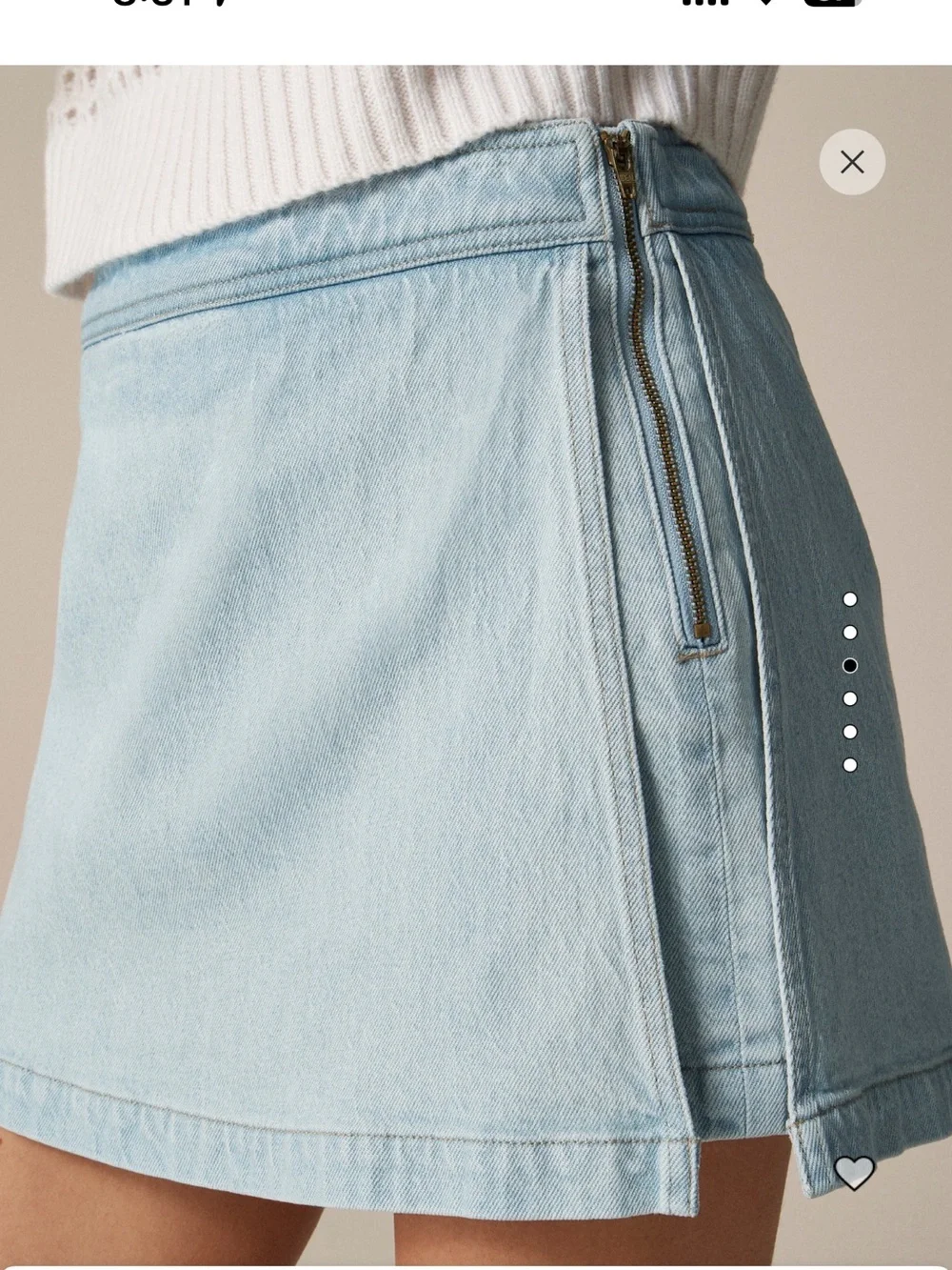 J. Crew Denim Skort